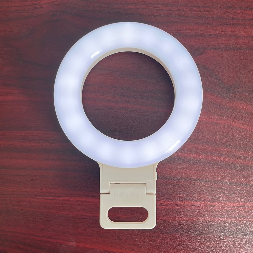 Heyday Clip on Selfie Light - Rechargeable - Never Used